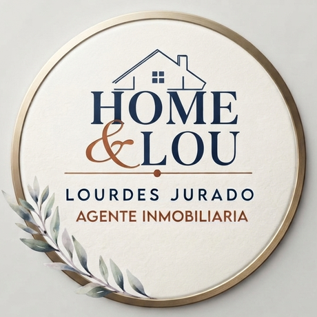 Logo HOME&LOU · Lourdes Jurado, Agente Inmobiliaria